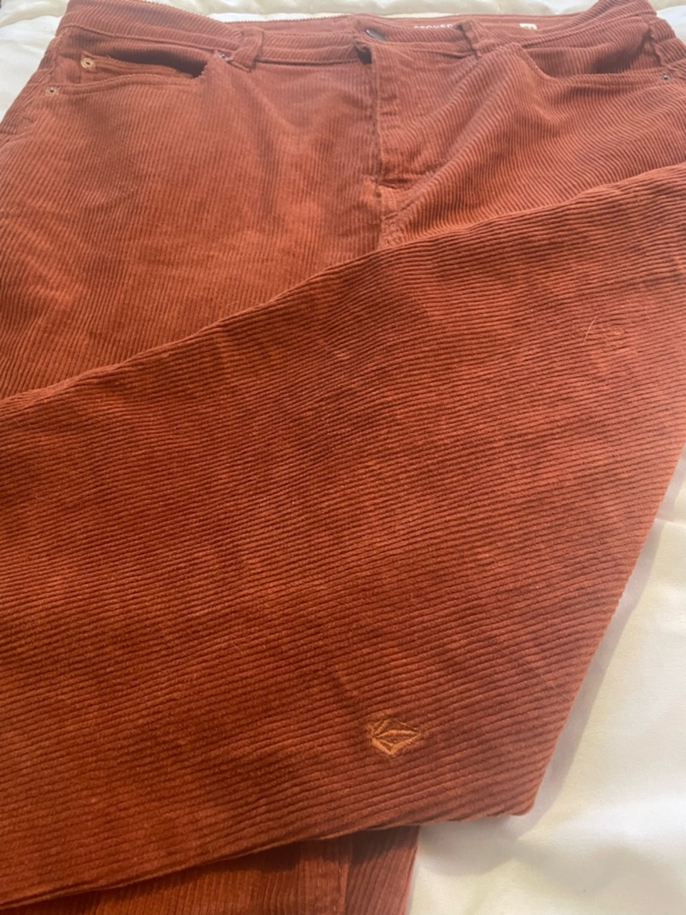 Volcom Stoned Straight Corduroy Pants in Nutmeg - Women Jeans - Picture 4 of 6